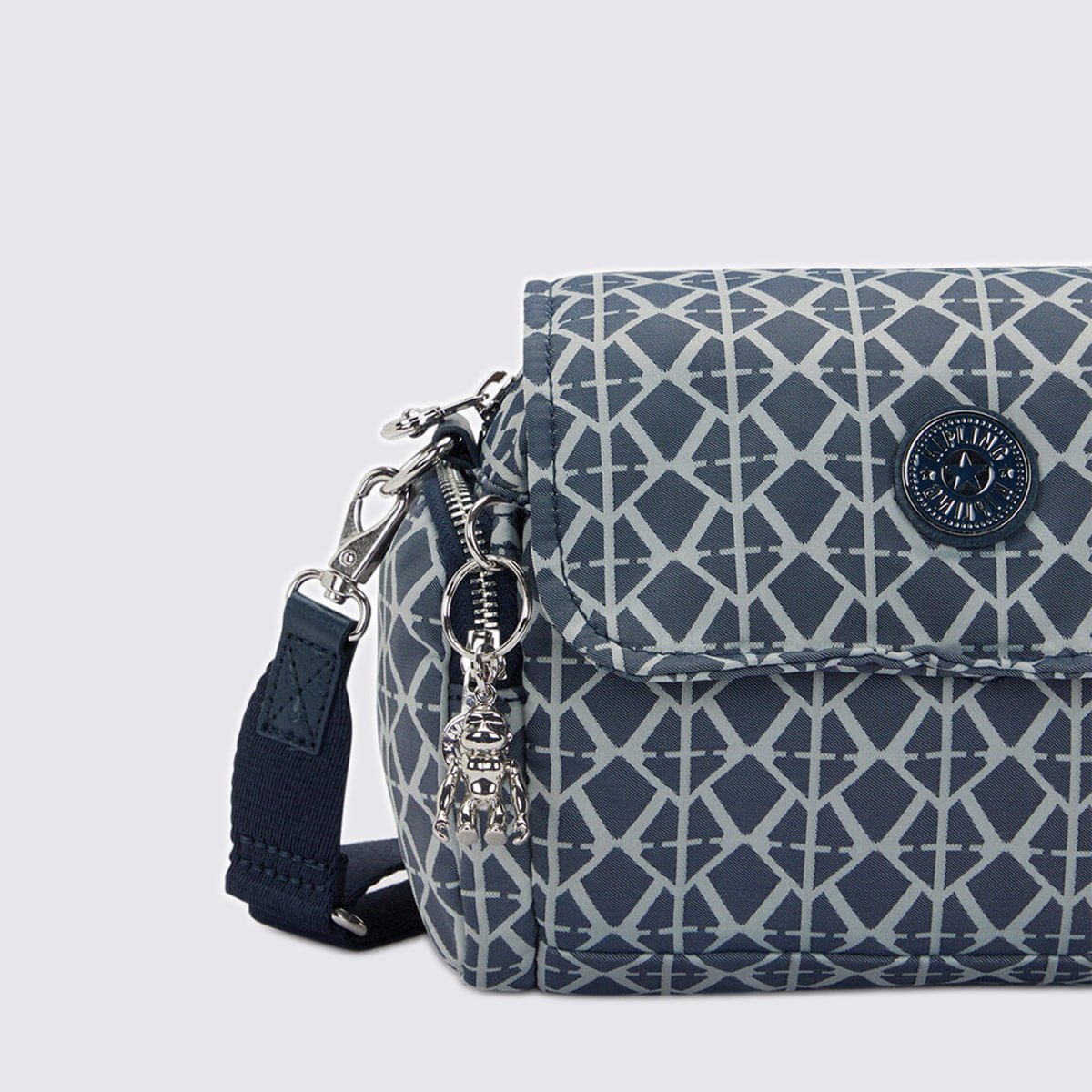 Bolsa Kipling Danita Estampada I80338DM Preto/Branco 5