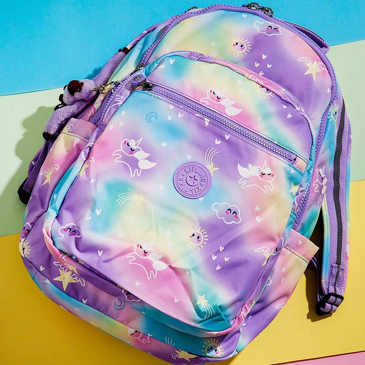 Mochila Kipling Seoul Estampado I48518CR Roxo 9