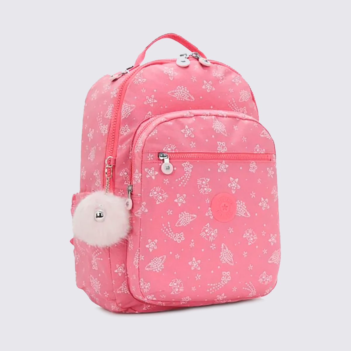 Mochila Kipling Seoul Estampado I57645FR Rosa 3