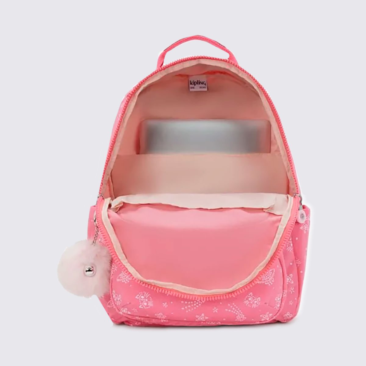 Mochila Kipling Seoul Estampado I57645FR Rosa 4