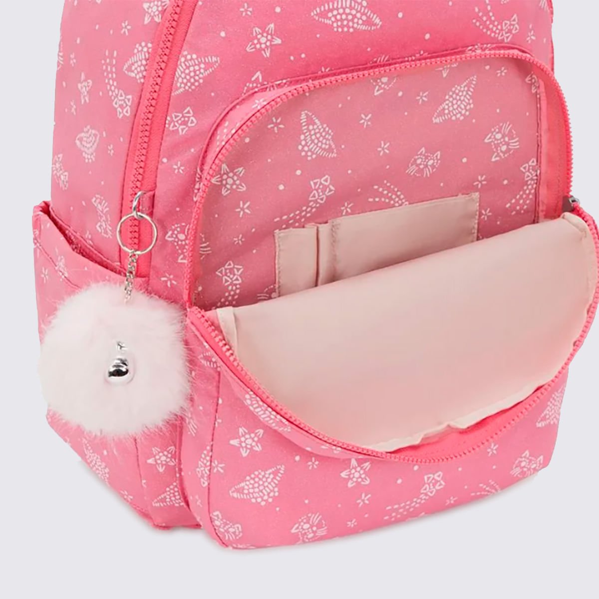 Mochila Kipling Seoul Estampado I57645FR Rosa 6
