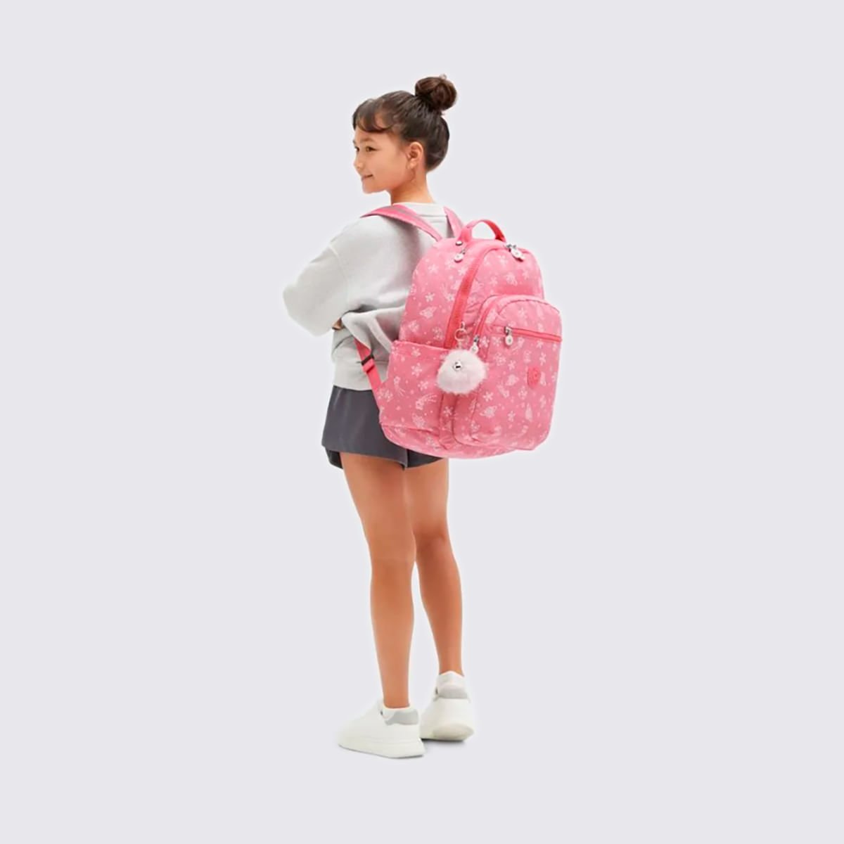 Mochila Kipling Seoul Estampado I57645FR Rosa 8