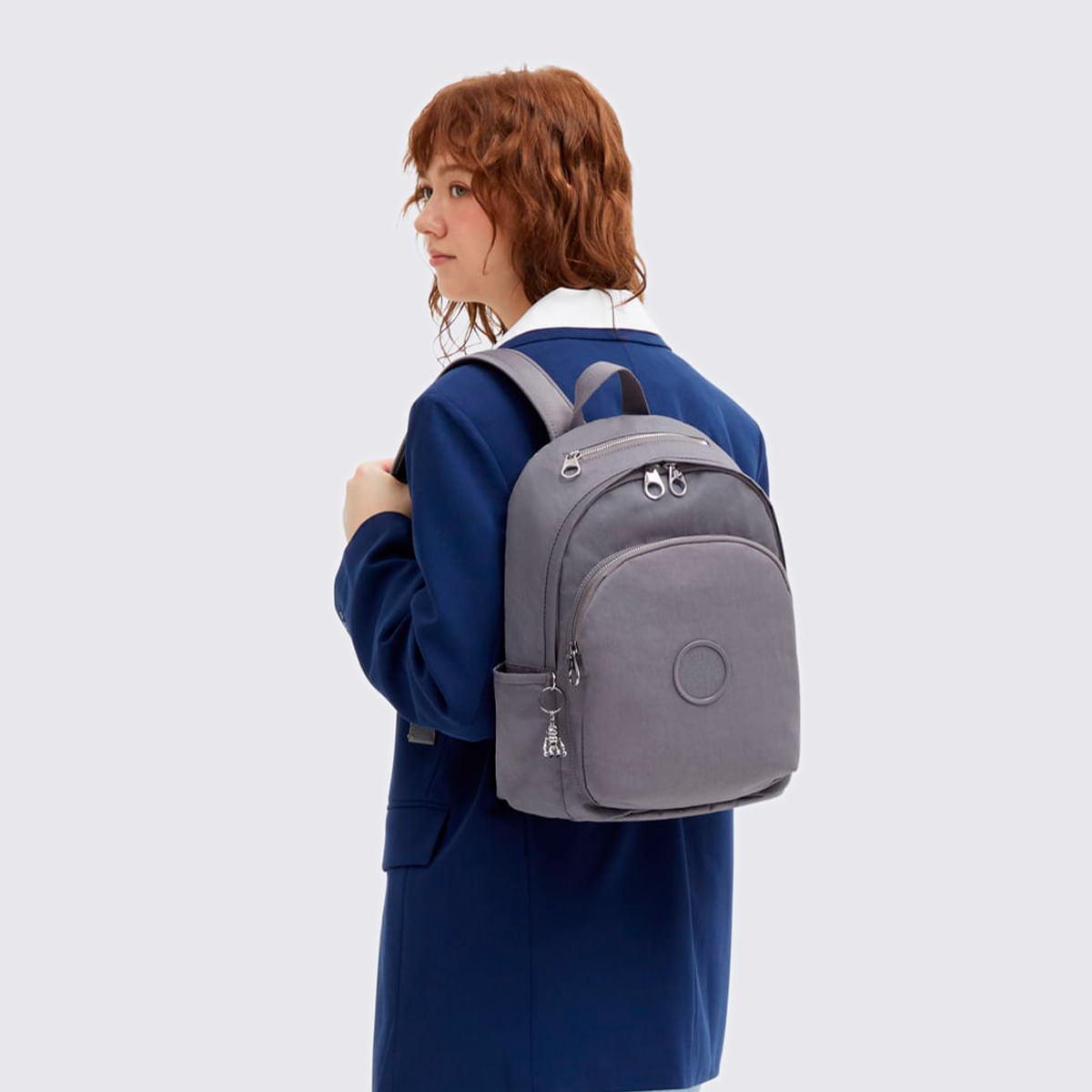 Mochila Kipling Delia Cinza I35404GV Cinza 6