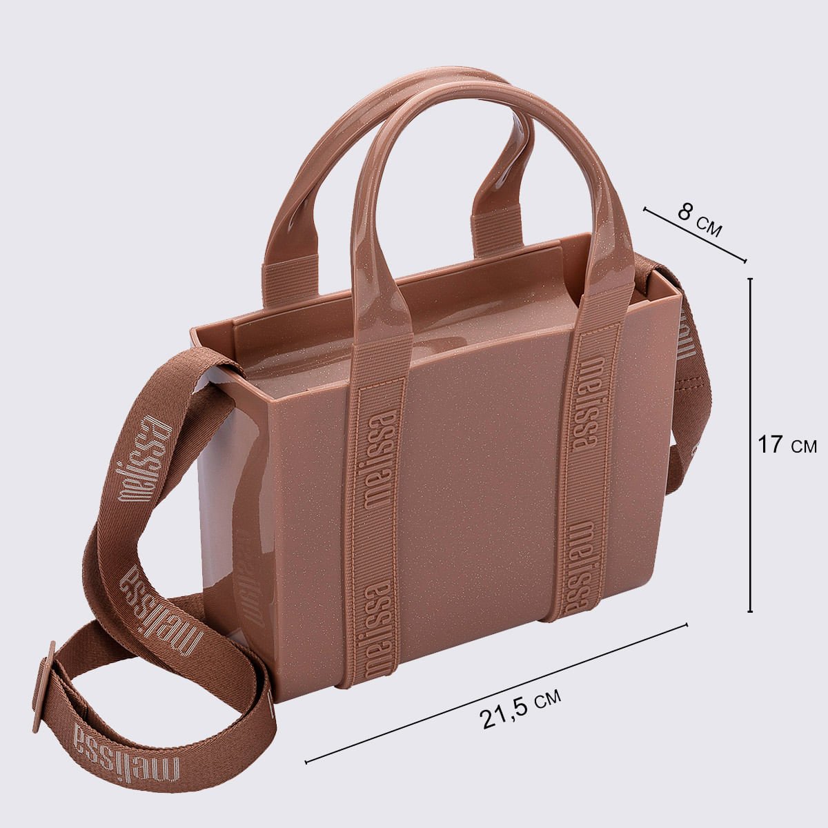 Melissa Mini Dulce Bag Marrom Glitter 34413 Marrom 5