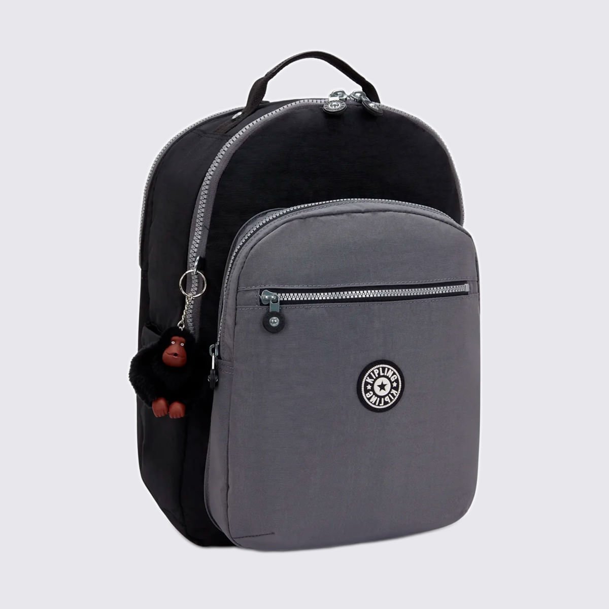 Mochila Kipling Seoul College Extra Cinza I63502GX Cinza 3