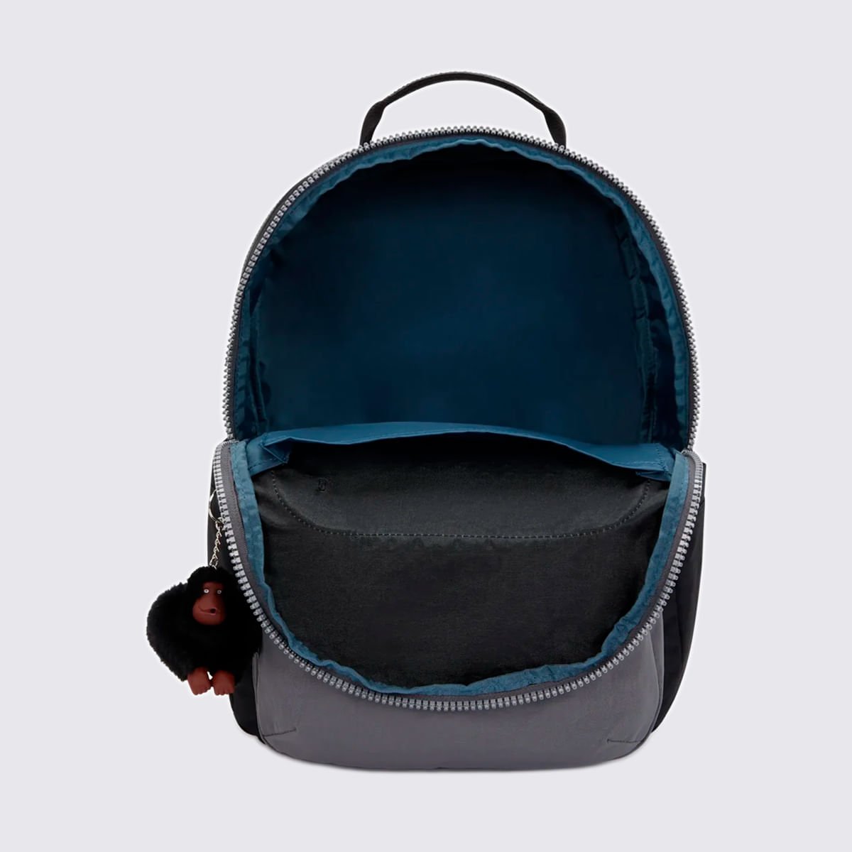 Mochila Kipling Seoul College Extra Cinza I63502GX Cinza 4