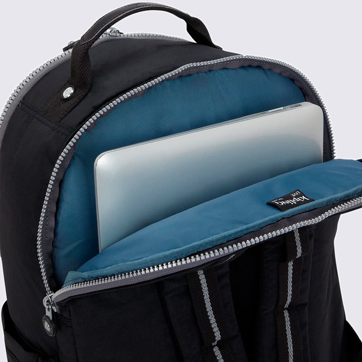 Mochila Kipling Seoul College Extra Cinza I63502GX Cinza 5