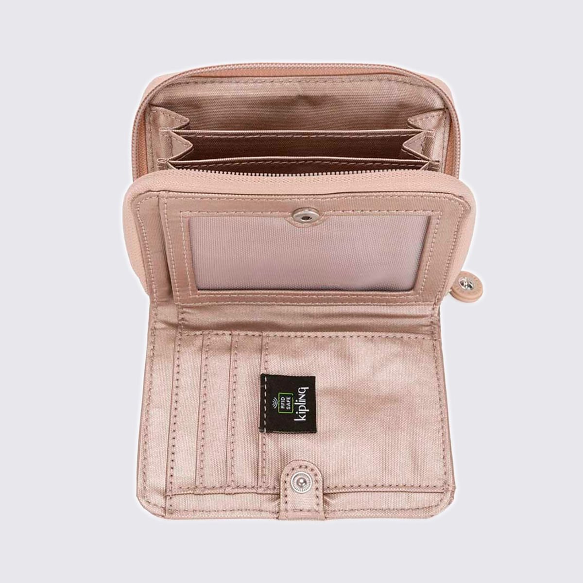 Carteira Kipling Money Love Metalizado I727648I Rosa 3