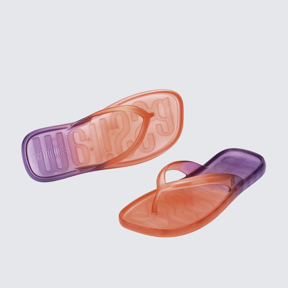 Melissa + Bolsa Beachwear Laranja Roxo 37864 Roxo/Laranja 5