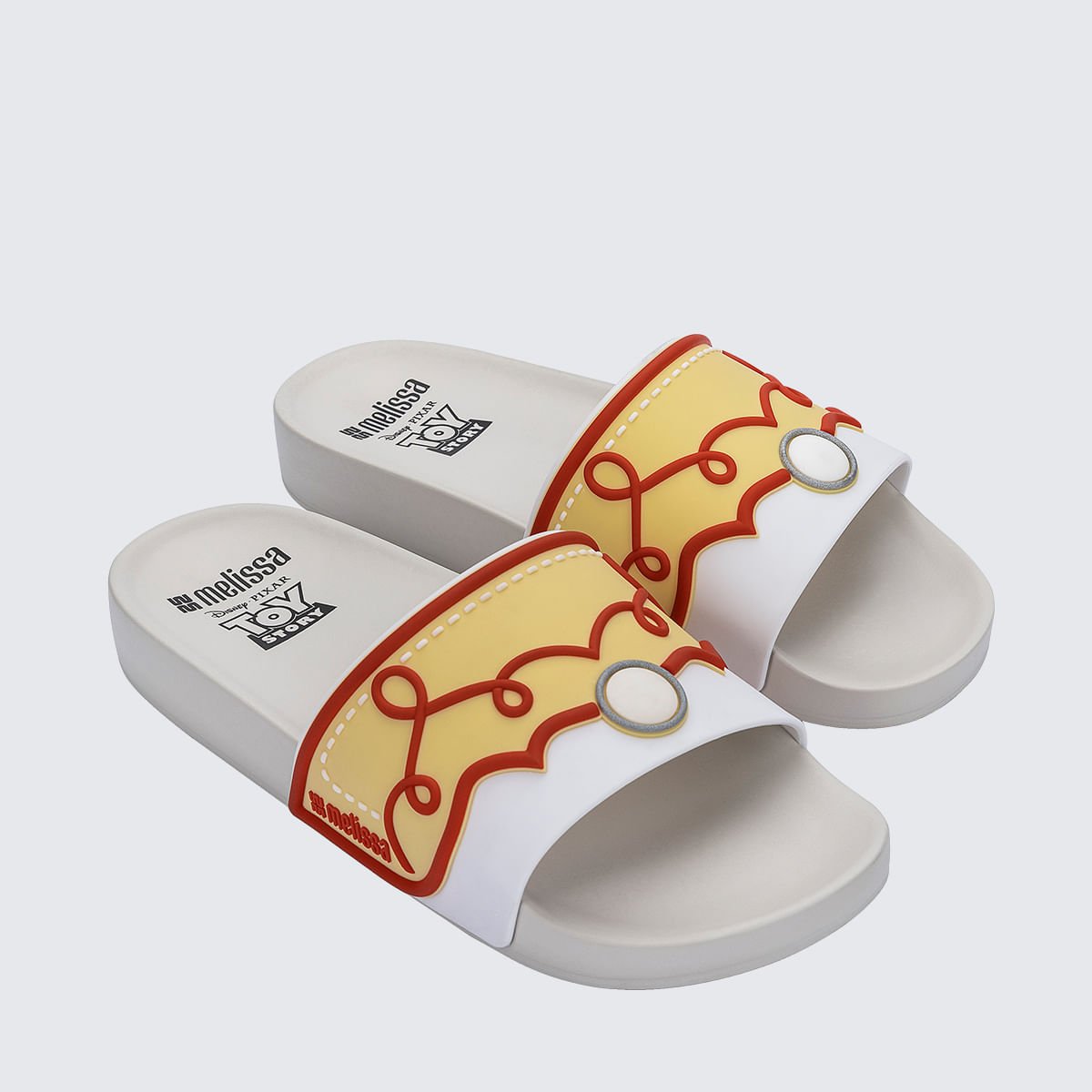 Melissa Flowing Slide + Toy Story Bege Vermelho 38088 Branco 3