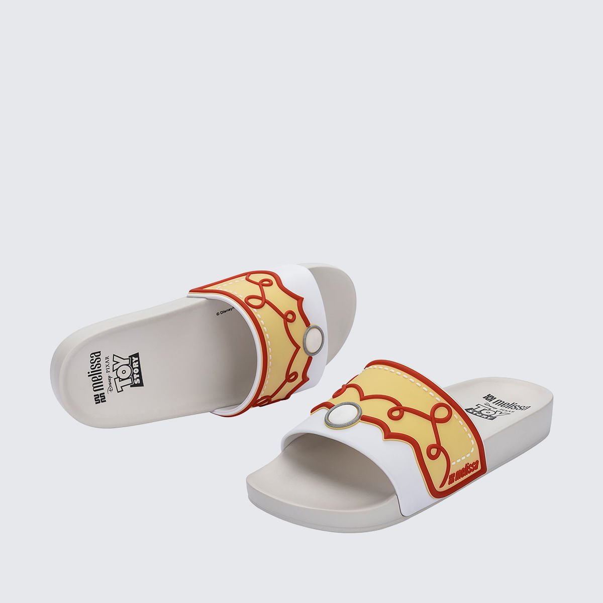 Melissa Flowing Slide + Toy Story Bege Vermelho 38088 Branco 4