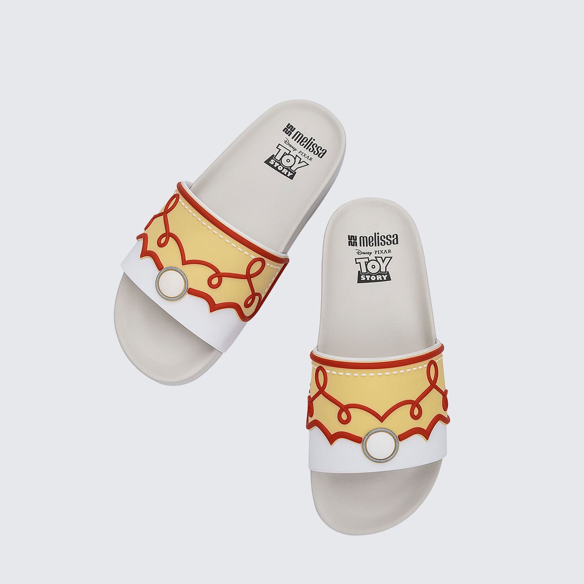 Melissa Flowing Slide + Toy Story Bege Vermelho 38088 Branco 5