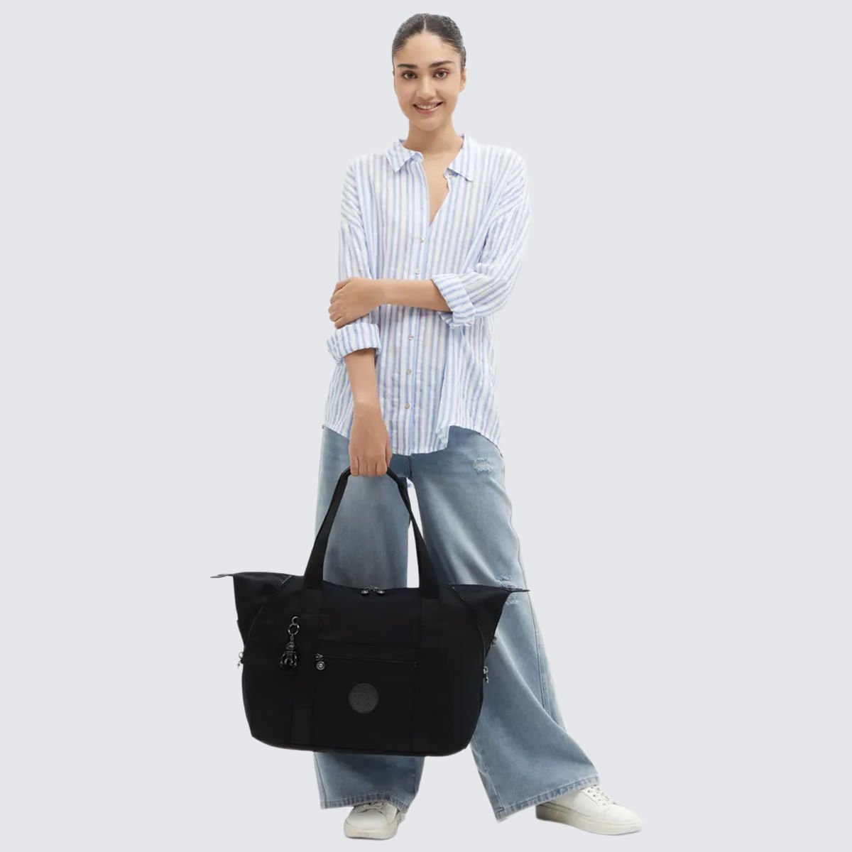 Bolsa Kipling New Art Duo Pocket Preto I84722EN Preto 8