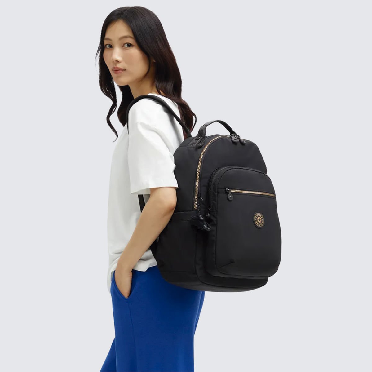 Mochila Kipling Seoul Preto I81951BG Preto 8