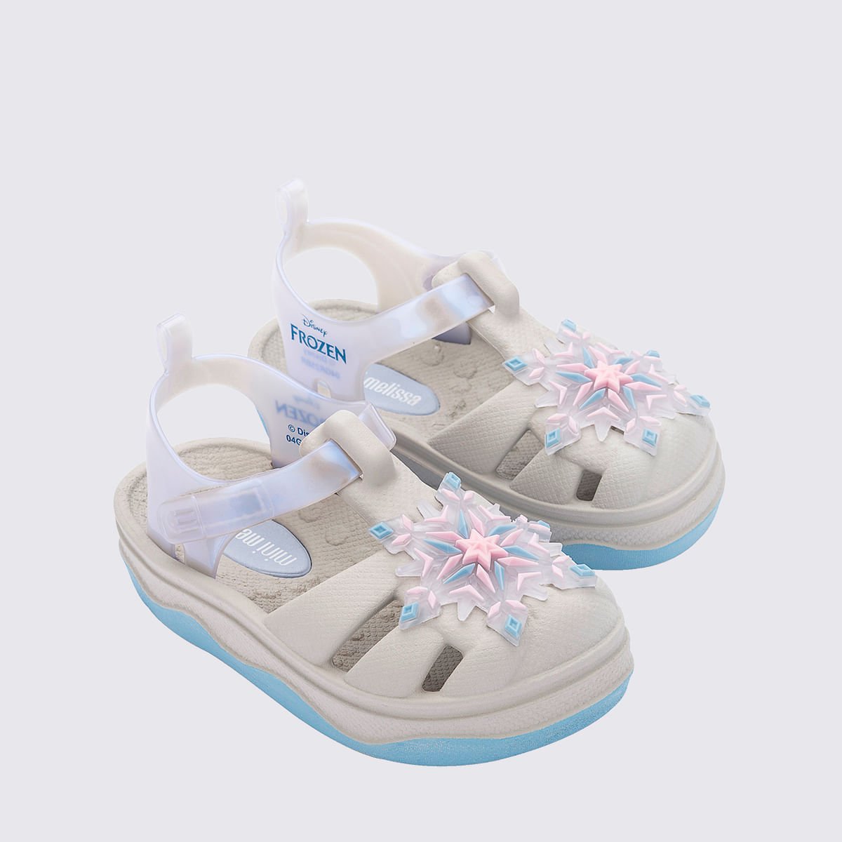 Mini Melissa Zig + Disney Baby Bege Azul 37346 Bege 3