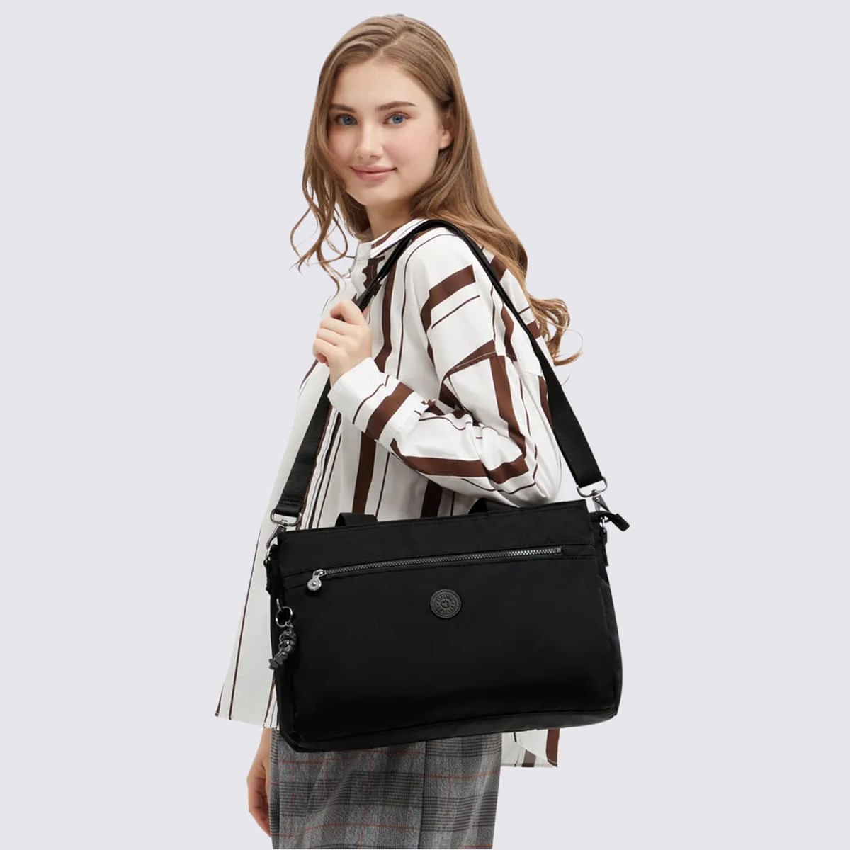 Bolsa Kipling Elysia Work S Preto I80682EN Preto 7