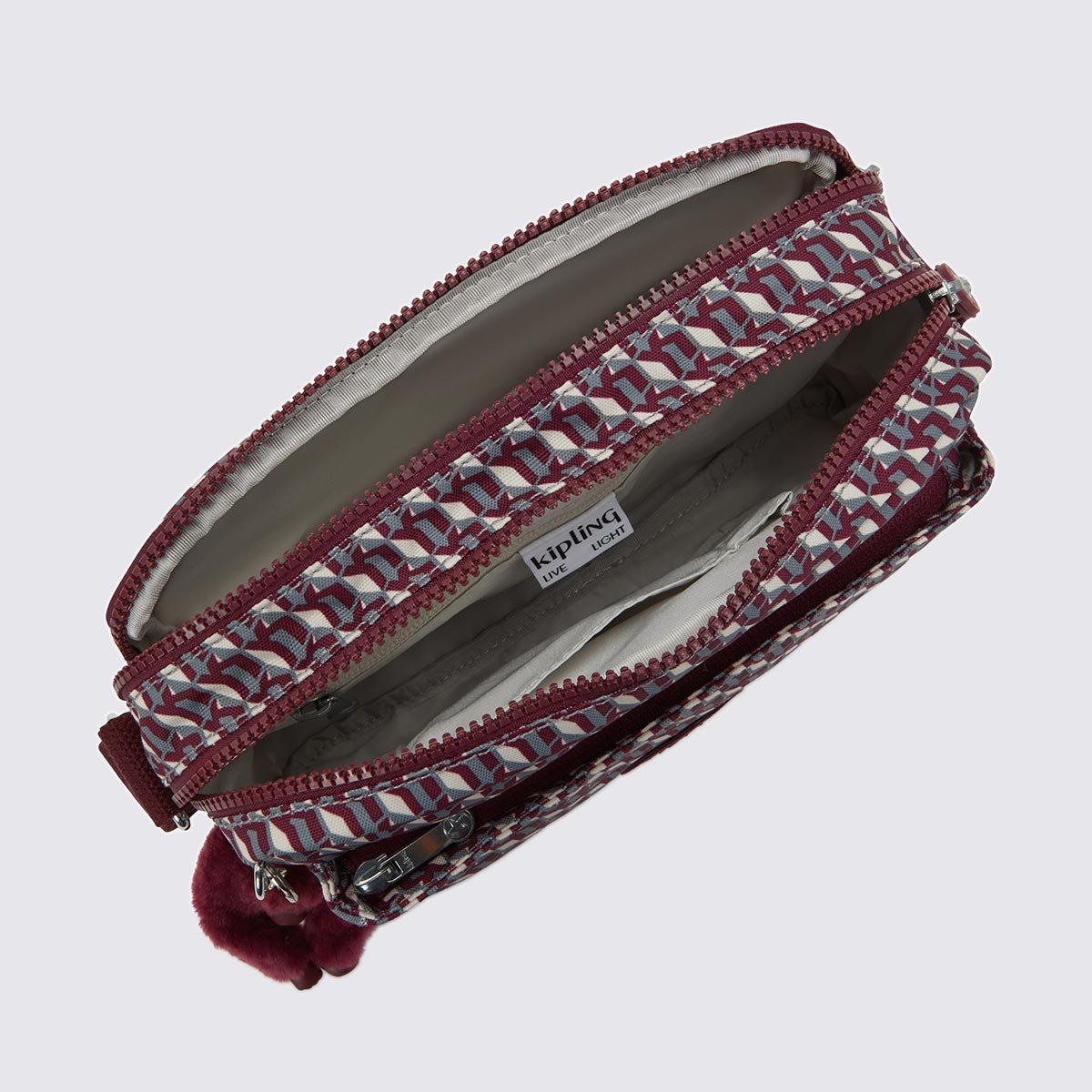 Bolsa Kipling Abanu M Estampado I62371PB Vinho 4