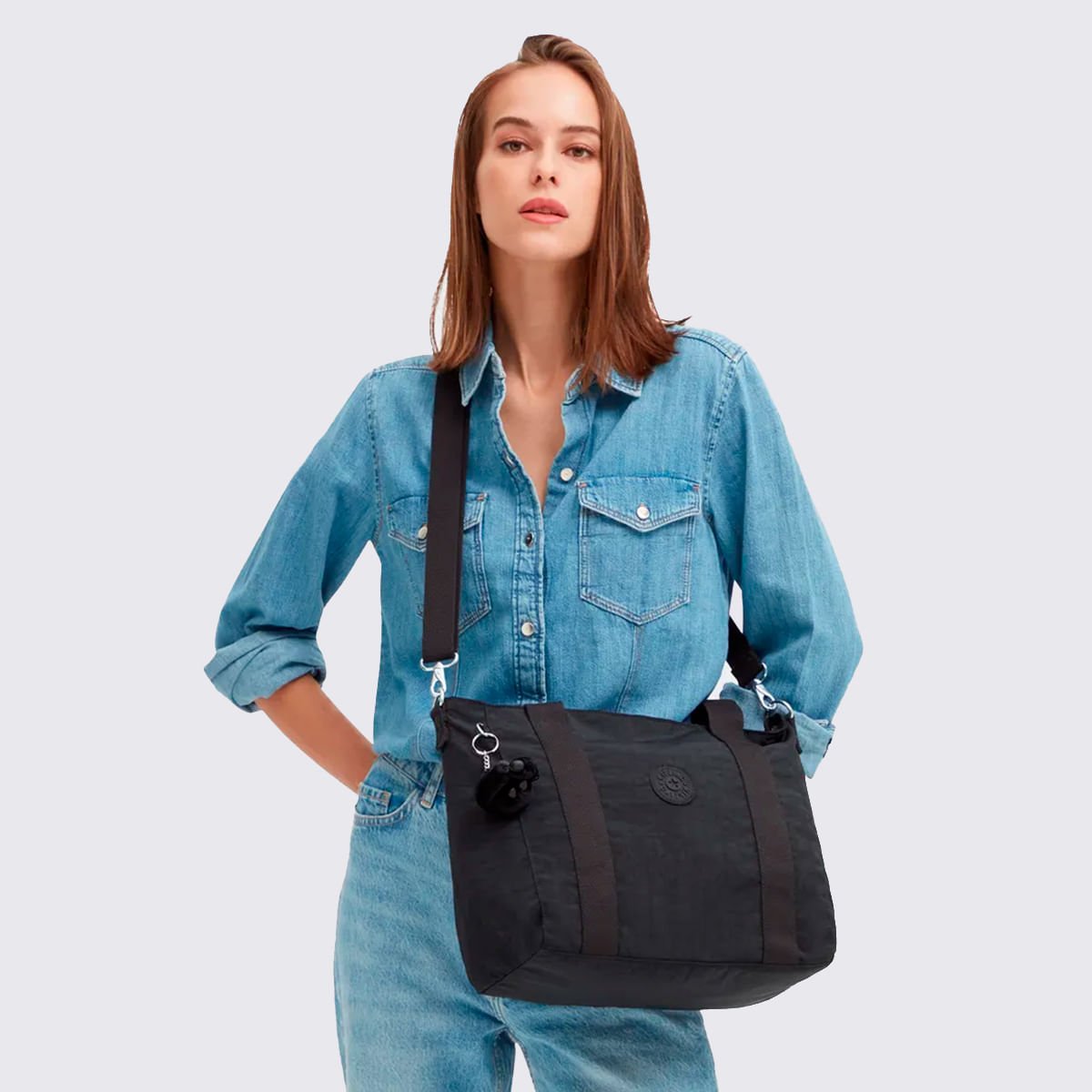 Bolsa Kipling Asseni S Preto I4400P39 Preto 6
