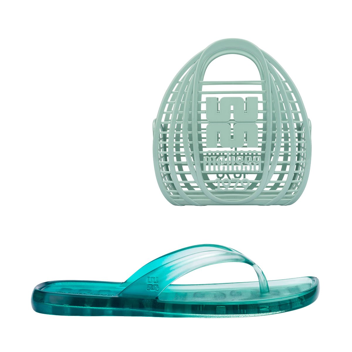 Melissa + Bolsa Beachwear Verde Azul 37864