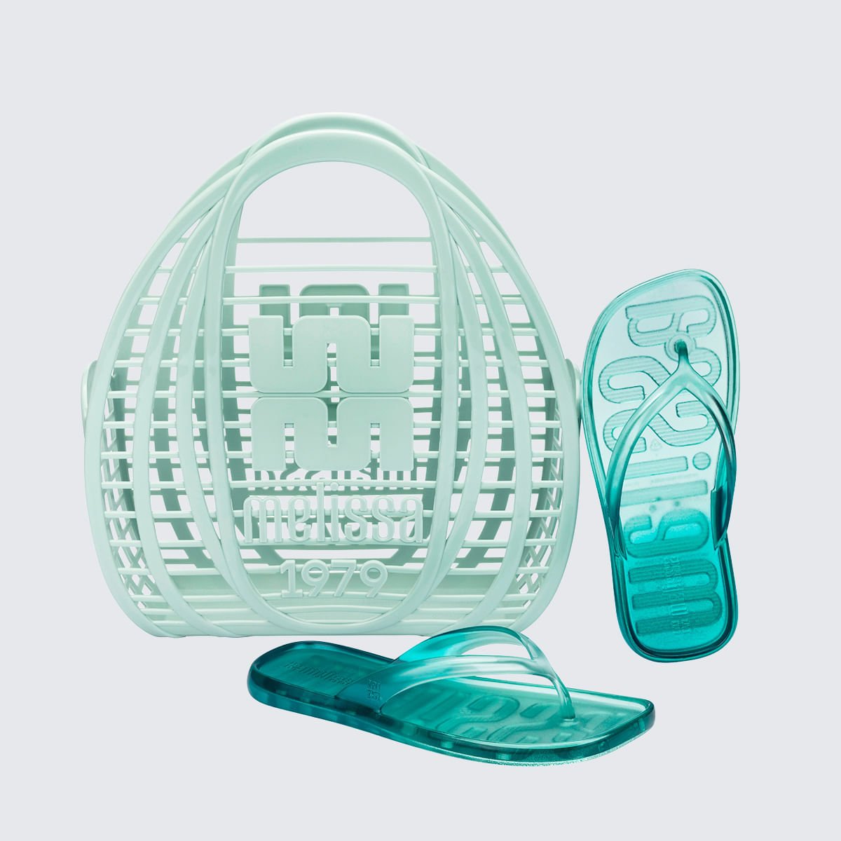 Melissa + Bolsa Beachwear Verde Azul 37864 Verde 3
