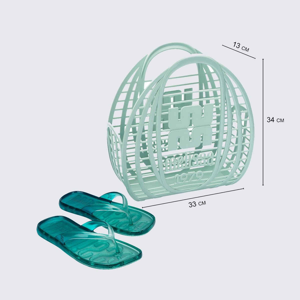 Melissa + Bolsa Beachwear Verde Azul 37864 Verde 5