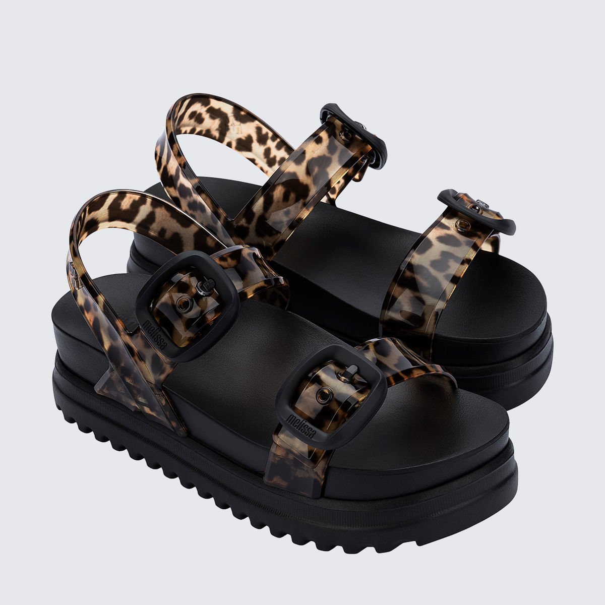 Melissa Cozy Sandal Platform Preto Marrom 38077 Preto 3