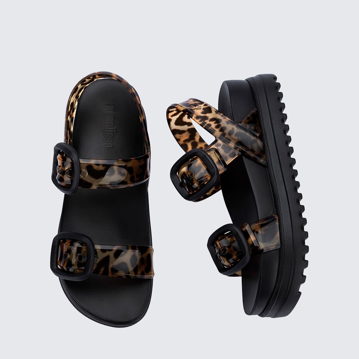 Melissa Cozy Sandal Platform Preto Marrom 38077 Preto 5