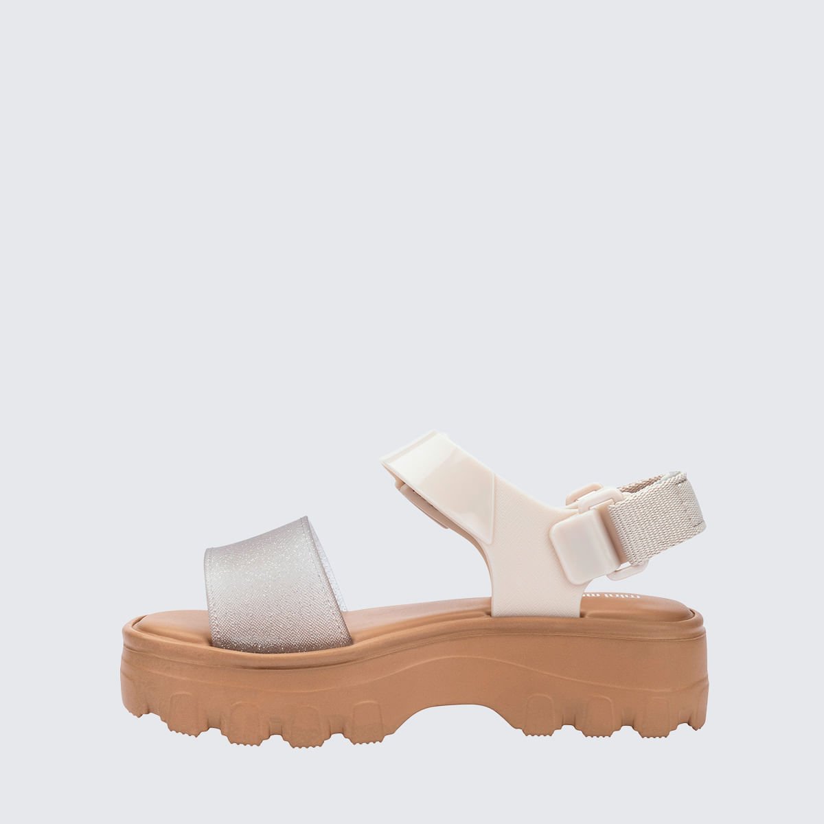 Mini Melissa Kick Off Sandal Infantil Bege Glitter 35692 Bege 2