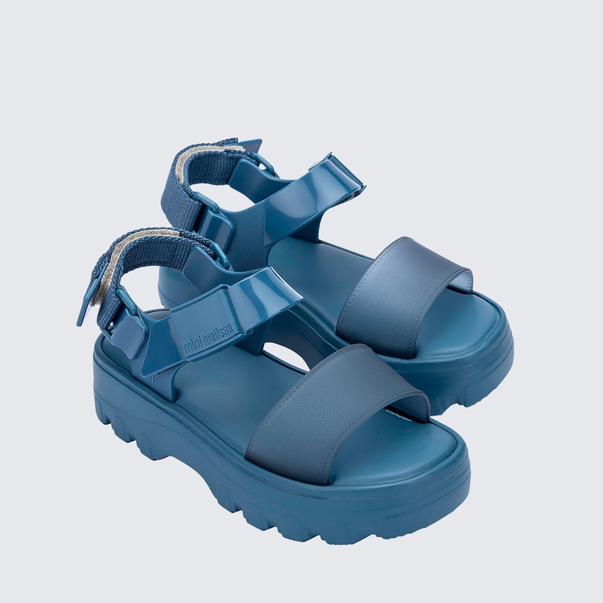 Mini Melissa Kick Off Sandal Infantil Azul 35692A Azul 3