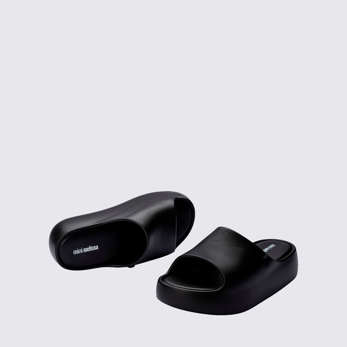 Mini Melissa Free Platform Slide Infantil Preto 37805 Preto 4