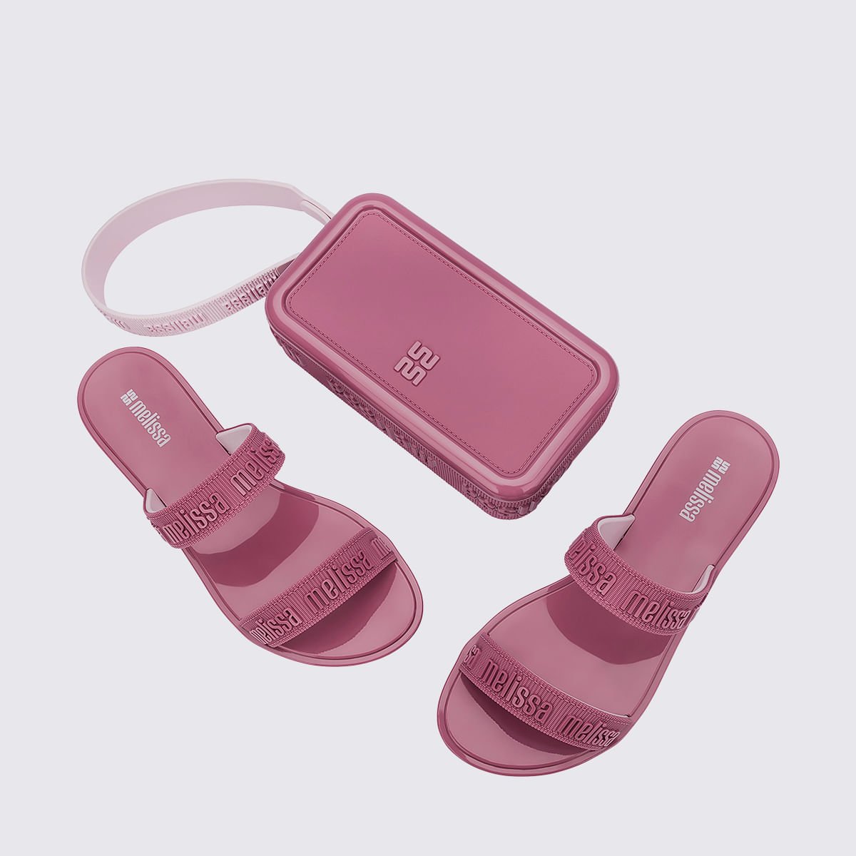 Melissa + Bolsa Duo M Lover Lilás Rosa 36628 Rosa 4