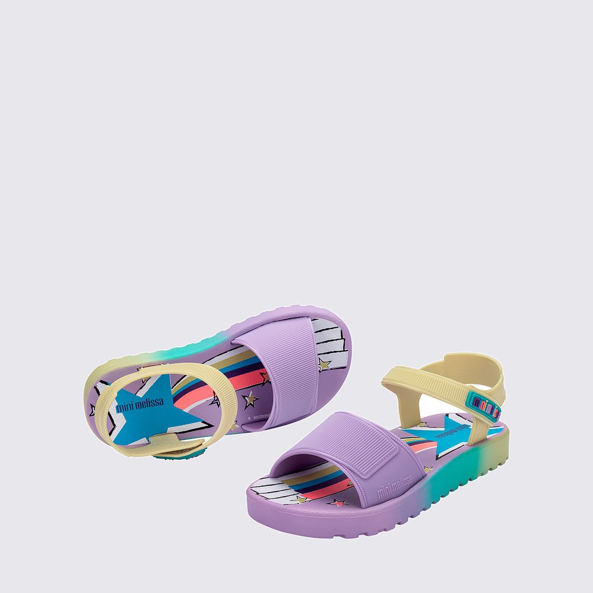 Mini Melissa Colors Baby Lilás Verde 37105 Multicores 5