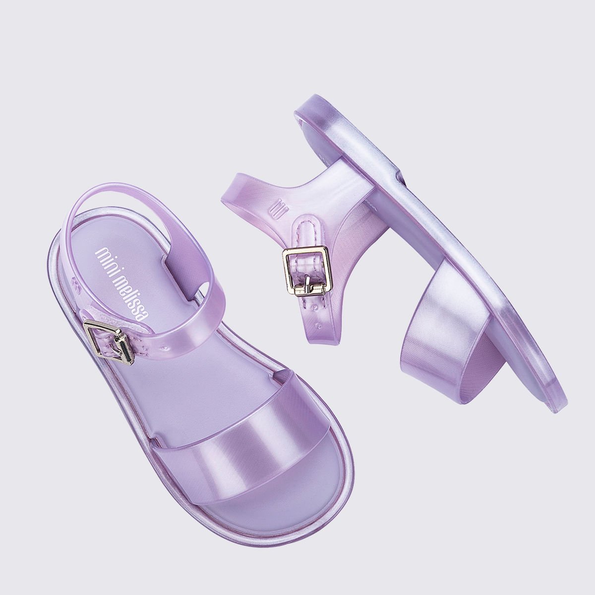 Mini Melissa Mar Sandal IV Baby Lilás Perolado 32633 Lilás 5