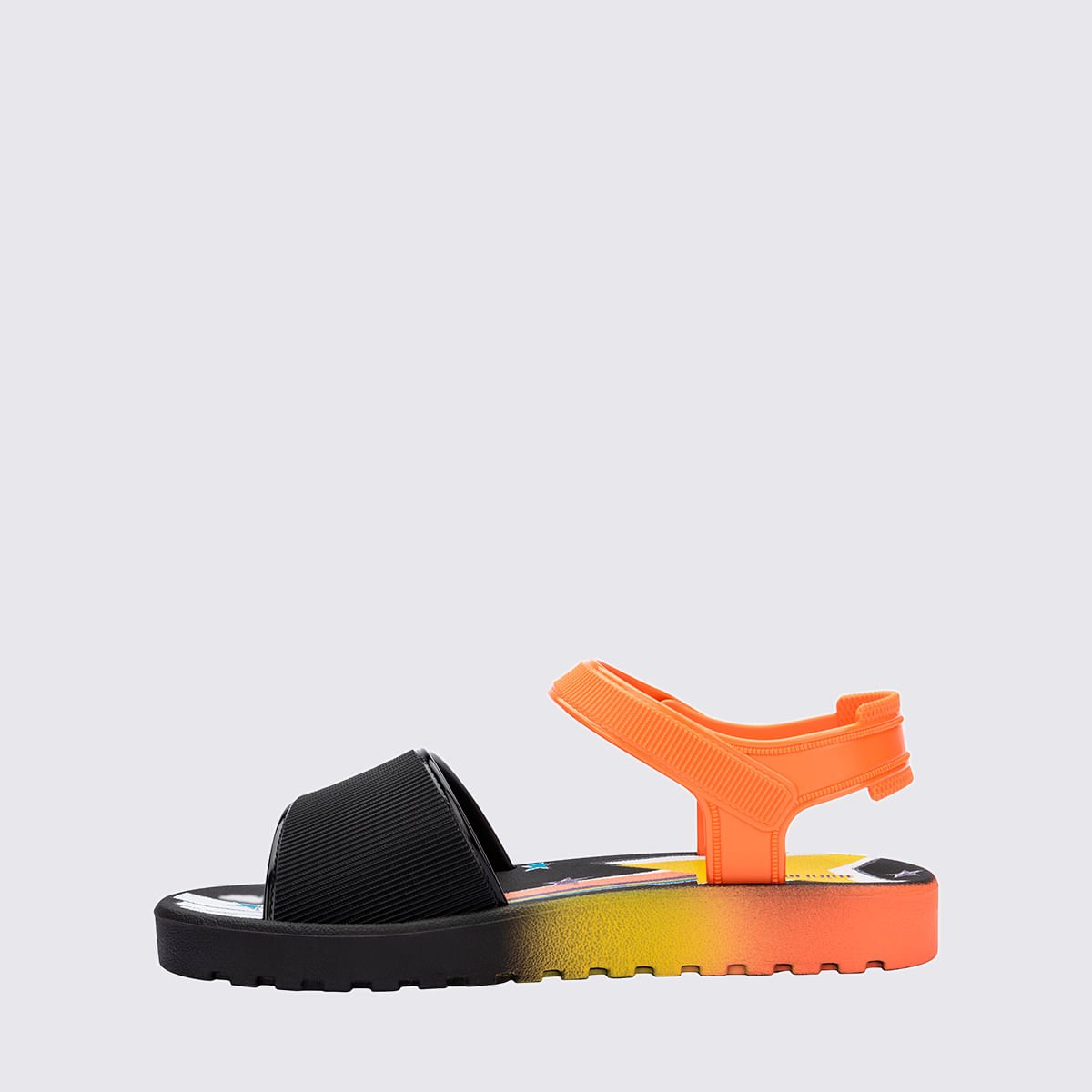 Mini Melissa Colors Baby Preto Laranja 37105 Preto/Laranja 2