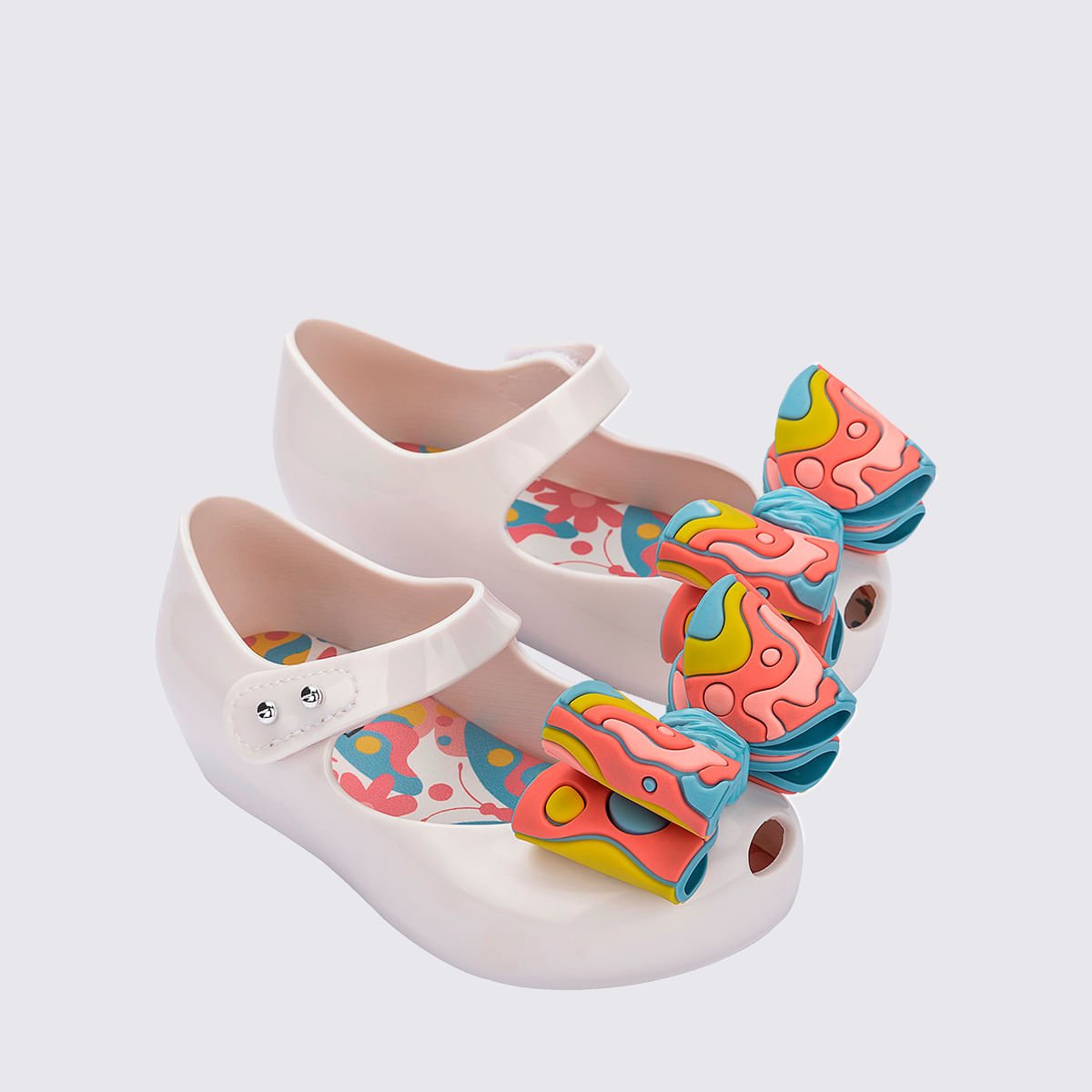 Mini Melissa Ultragirl Wonderland Baby Branco Rosa 36183 Branco 3