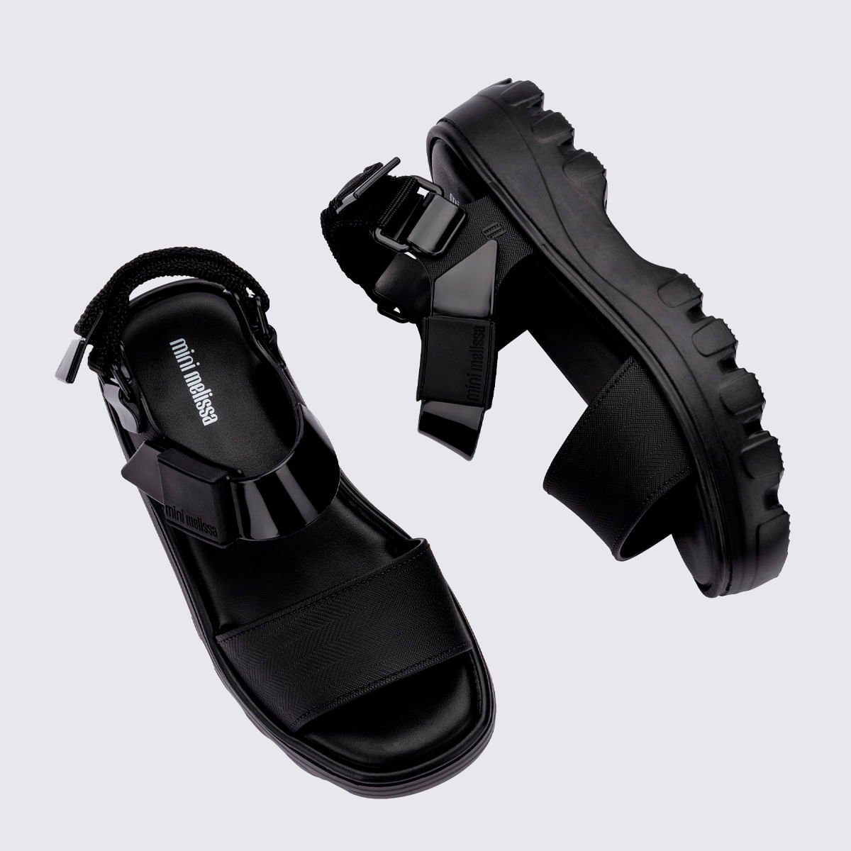 Mini Melissa Kick Off Sandal Infantil Preto 35692 Preto 5