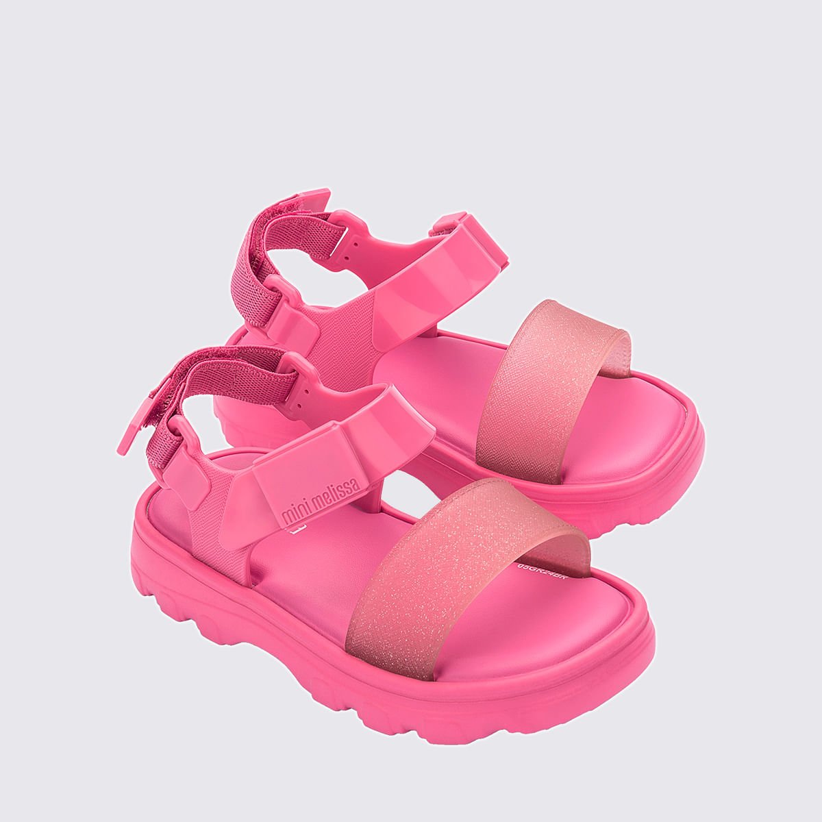 Mini Melissa Kick Off Sandal Baby Rosa Glitter 35935 Rosa 3