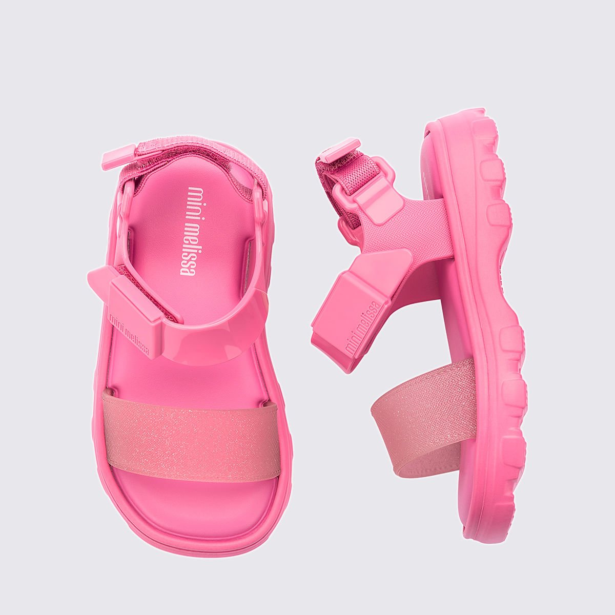Mini Melissa Kick Off Sandal Baby Rosa Glitter 35935 Rosa 5