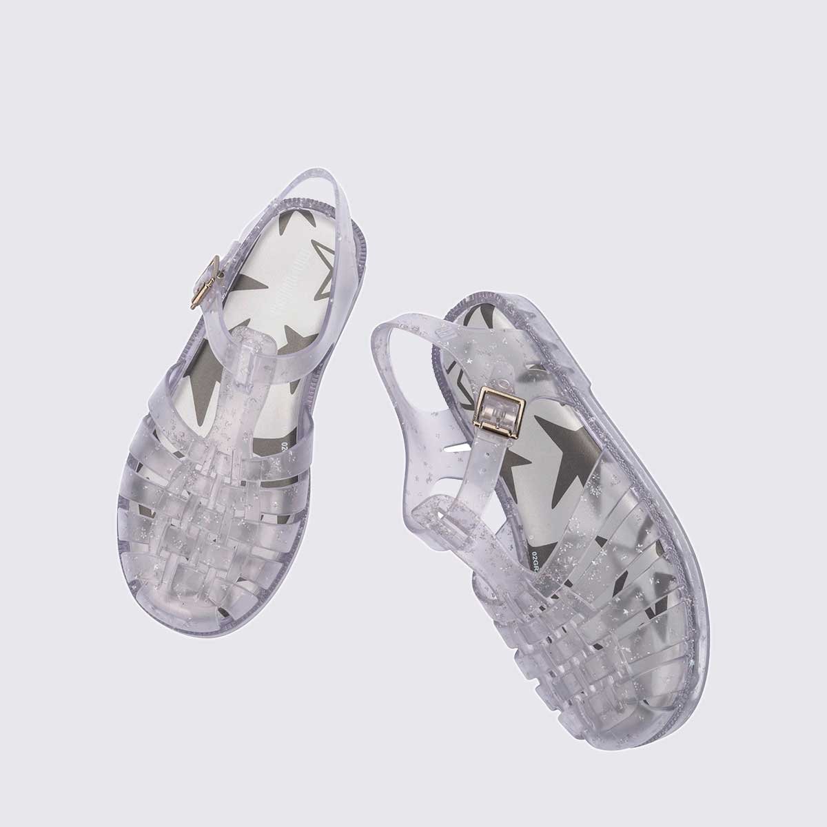 Mini Melissa Possession Shiny Elements Infantil Vidro Glitter 35954 Transparente 5