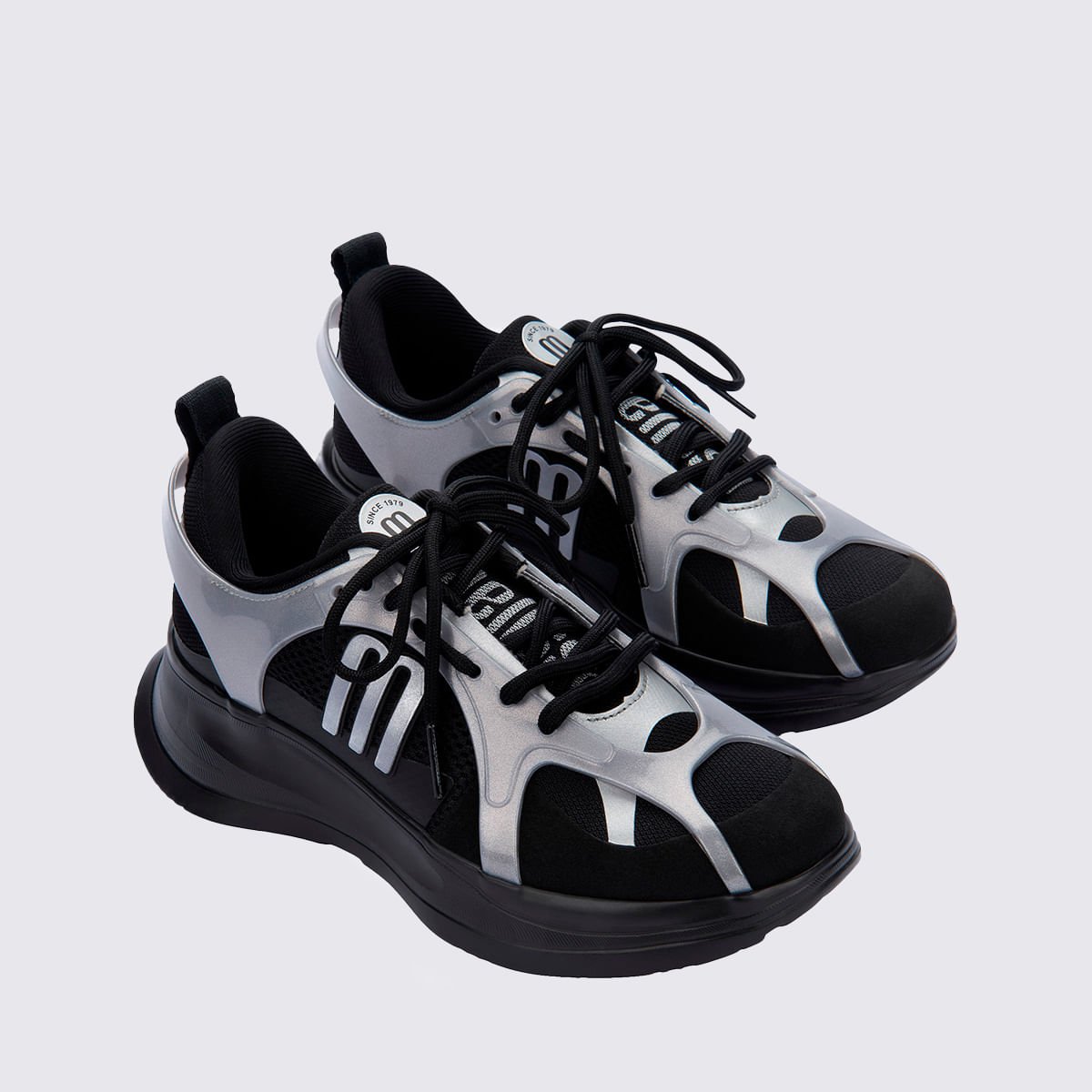 Melissa X Beat I Preto Prata 39505 Preto