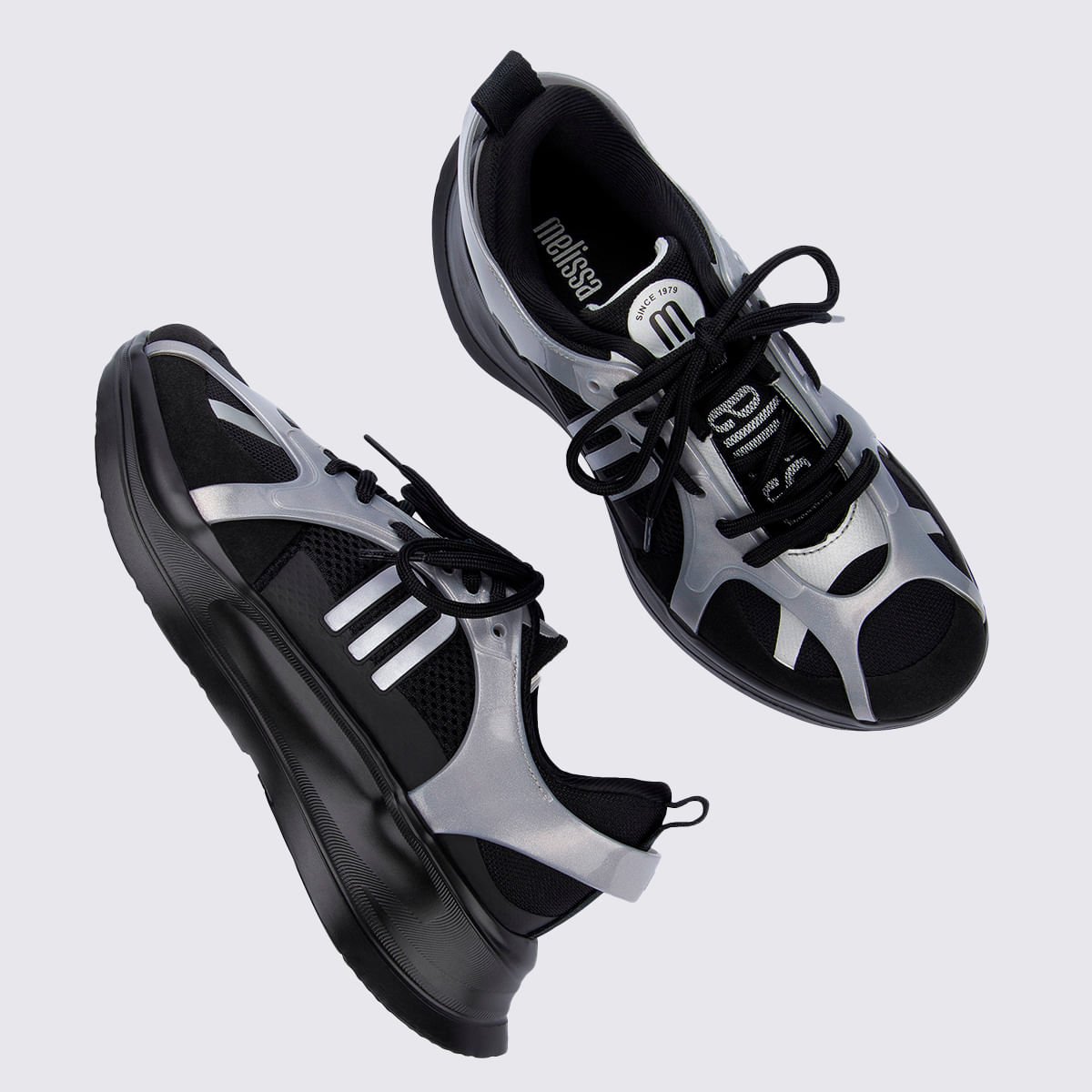 Melissa X Beat I Preto Prata 39505 Preto
