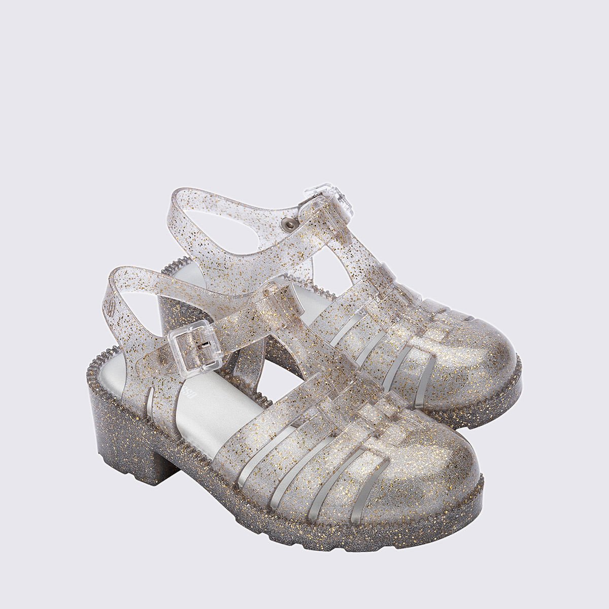 Mini Melissa Possession Heel Infantil Prata Glitter 35950 Prata 3