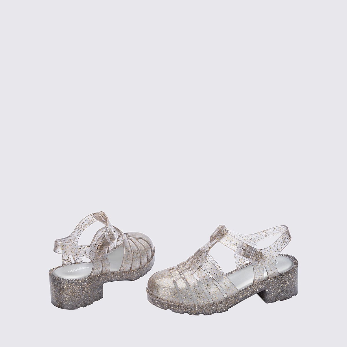 Mini Melissa Possession Heel Infantil Prata Glitter 35950 Prata 5