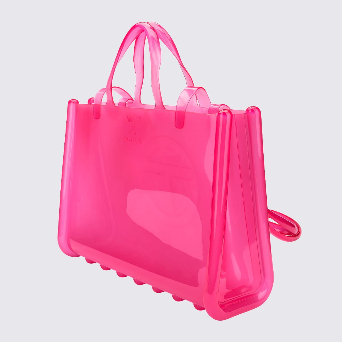 Melissa X Telfar Large Jelly Shopper Rosa Transparente 34405 Rosa