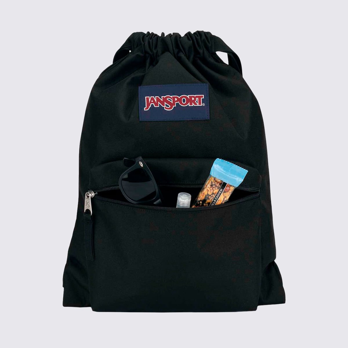Mochila Jansport Draw Sack Preto 83LQ008 Preto 2