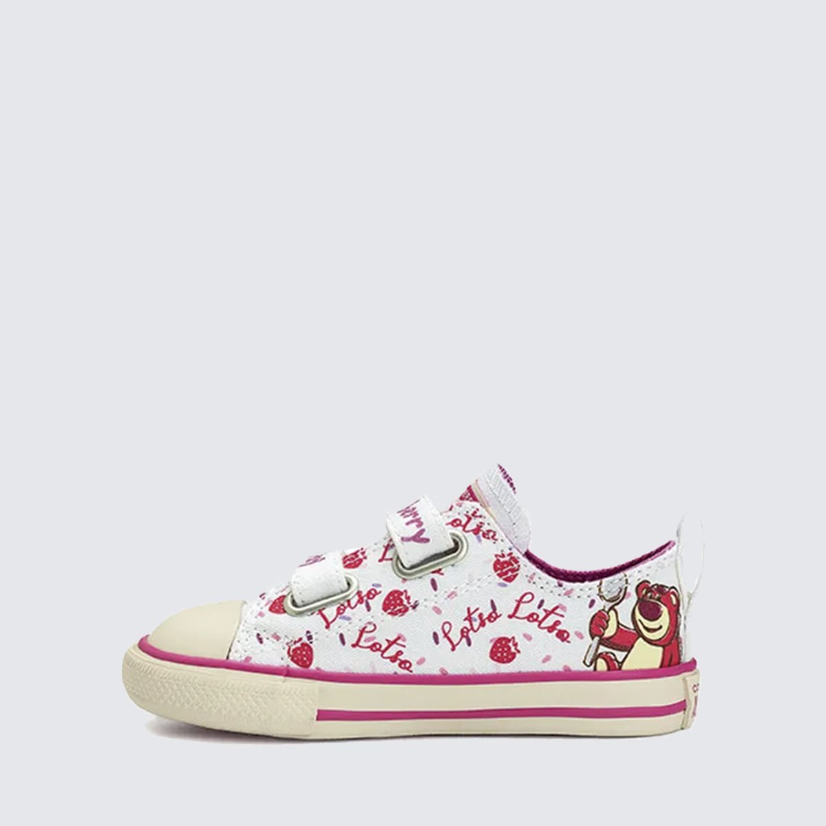 Tênis Converse X Disney Urso Lotso Chuck Taylor All Star 2v CK15380001 Branco/Rosa 2