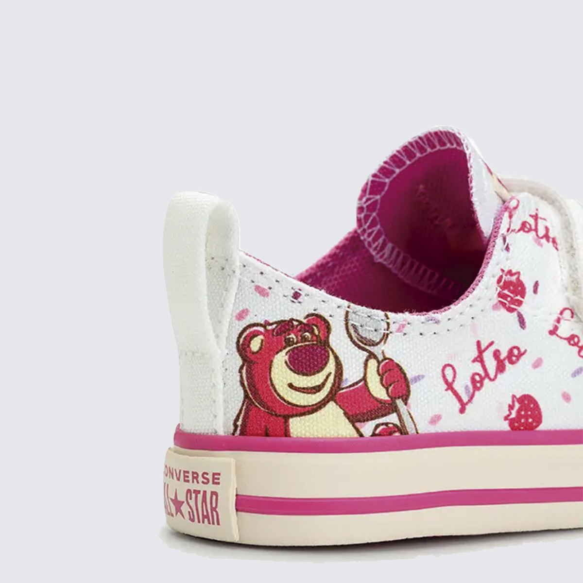 Tênis Converse X Disney Urso Lotso Chuck Taylor All Star 2v CK15380001 Branco/Rosa 4