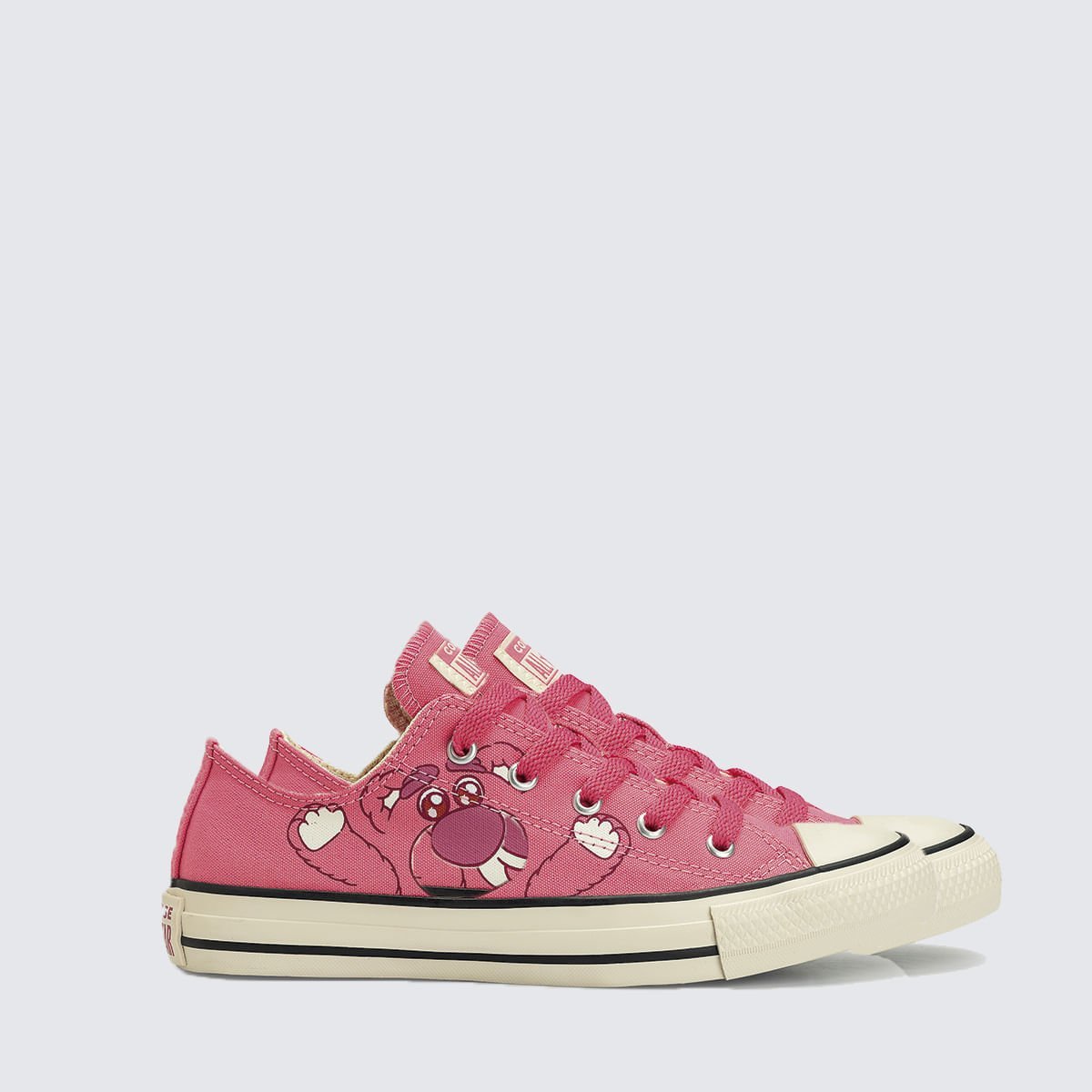 Tênis Converse X Disney Urso Lotso Chuck Taylor All Star Cano Baixo CK15290001 Rosa 3