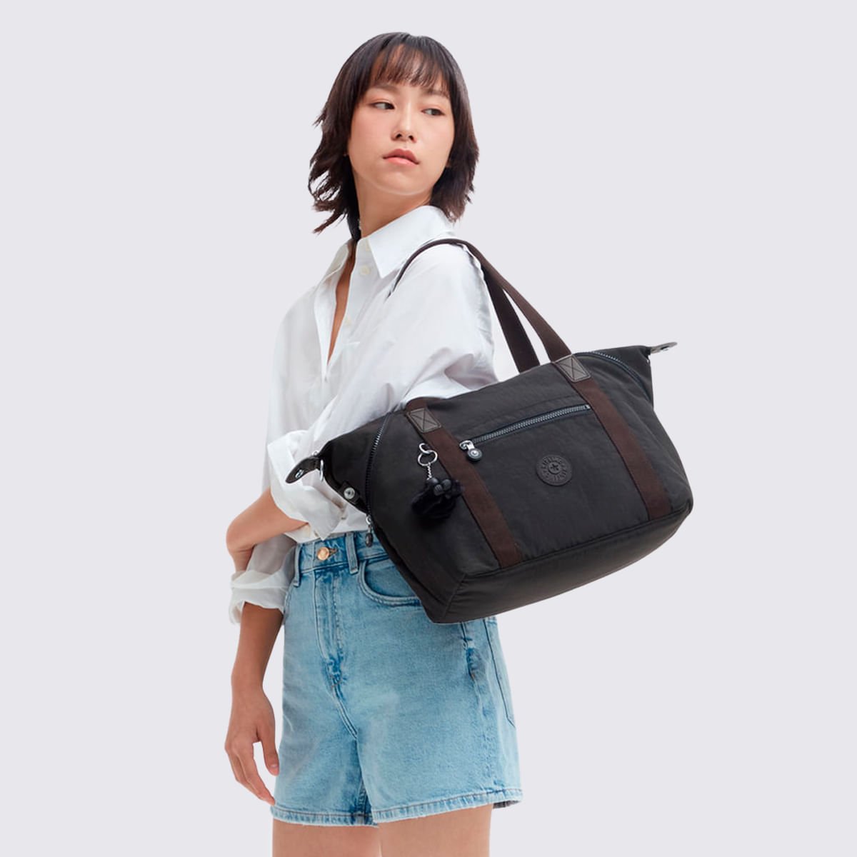 Bolsa Kipling Art Preto 10619P39 Preto 7