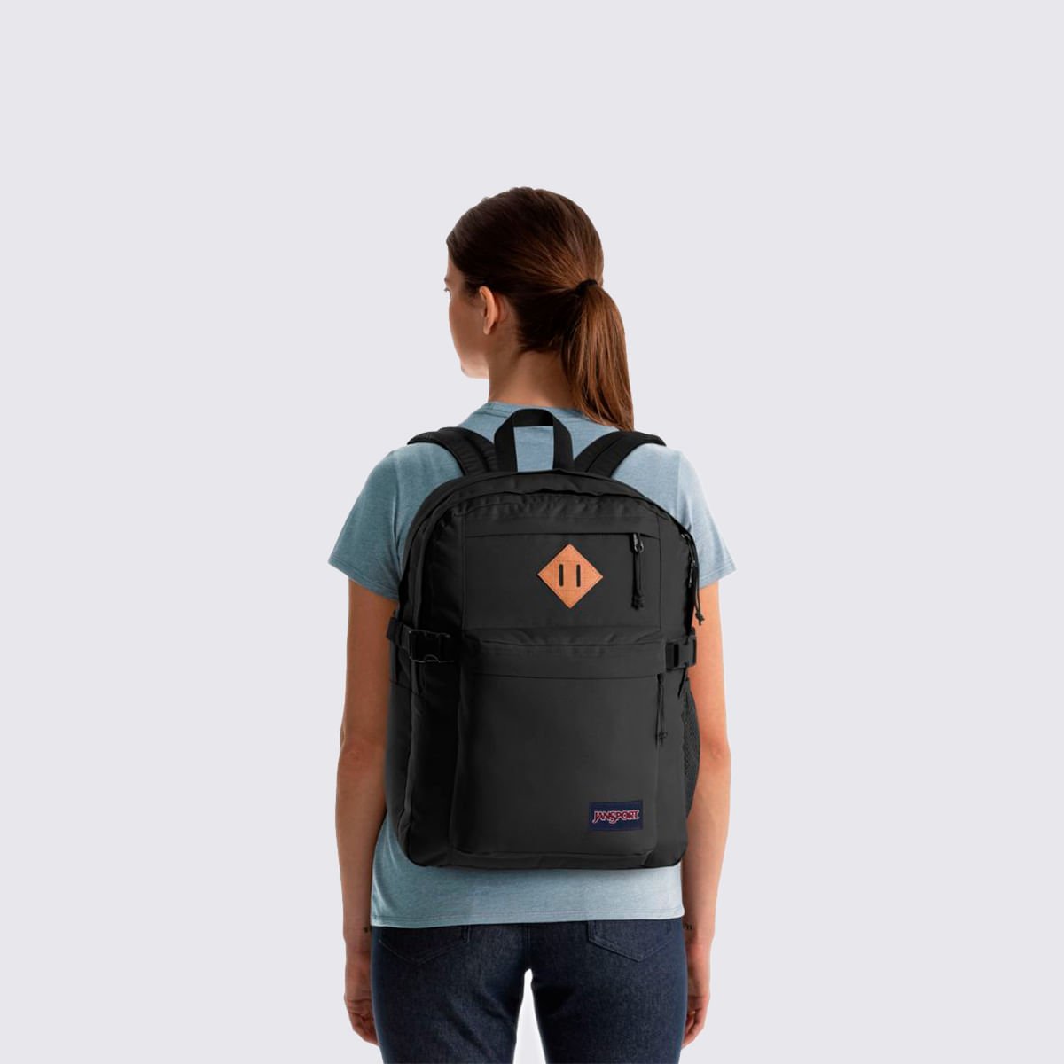 Mochila Jansport Main Campus Black 4QUL008 Preto 4